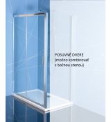EASY LINE sprchové posuvné dvere 110 cm